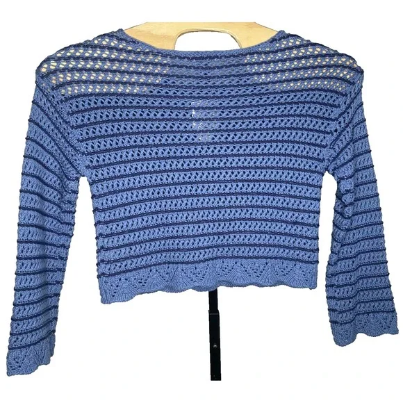 American Eagle women's ballet neck open Knit Oversized Sweater size small Chunky